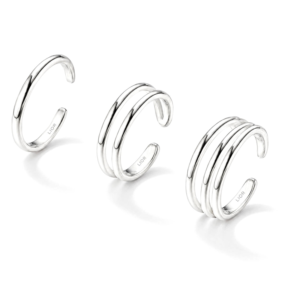 Eternal Toe Ring Set Silver