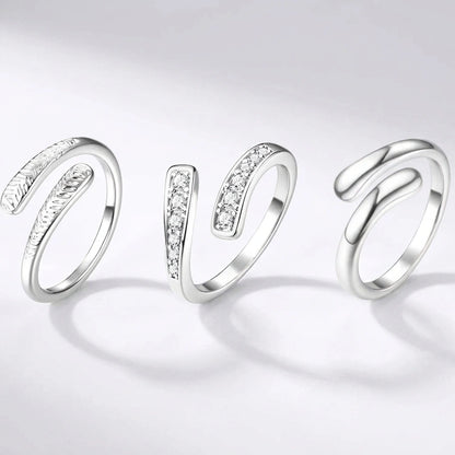 Nile Toe Ring Set Silver