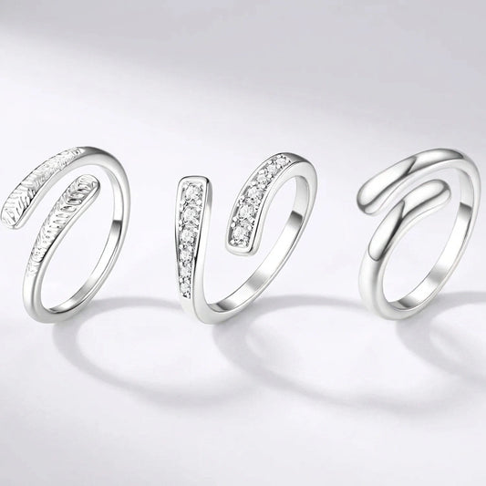 Nile Toe Ring Set Silver