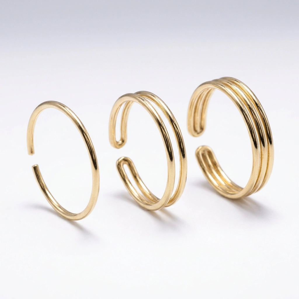 Eternal Toe Ring Set Gold
