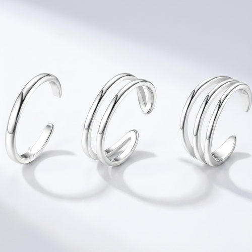 Eternal Toe Ring Set Silver