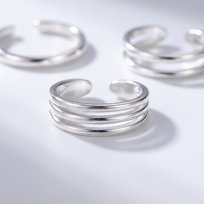 Eternal Toe Ring Set Silver