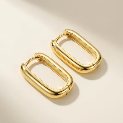 U-Link Earrings Gold
