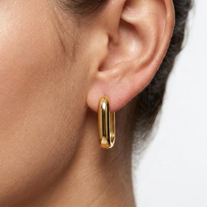U-Link Earrings Gold