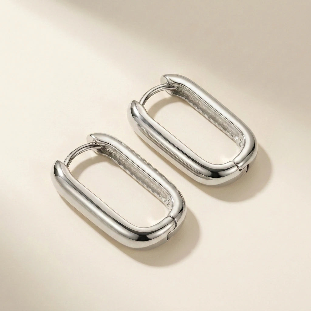 U-Link Earrings Silver