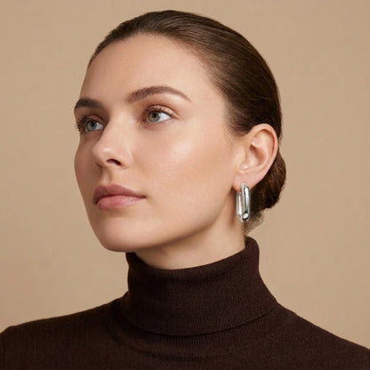 U-Link Earrings Silver