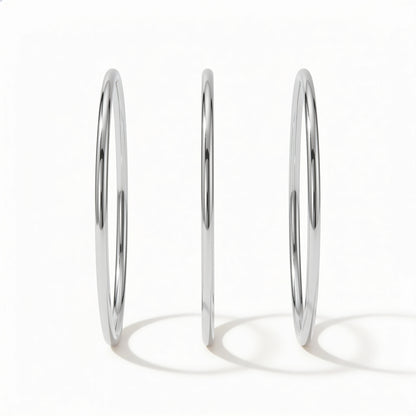Trio Bangles Silver