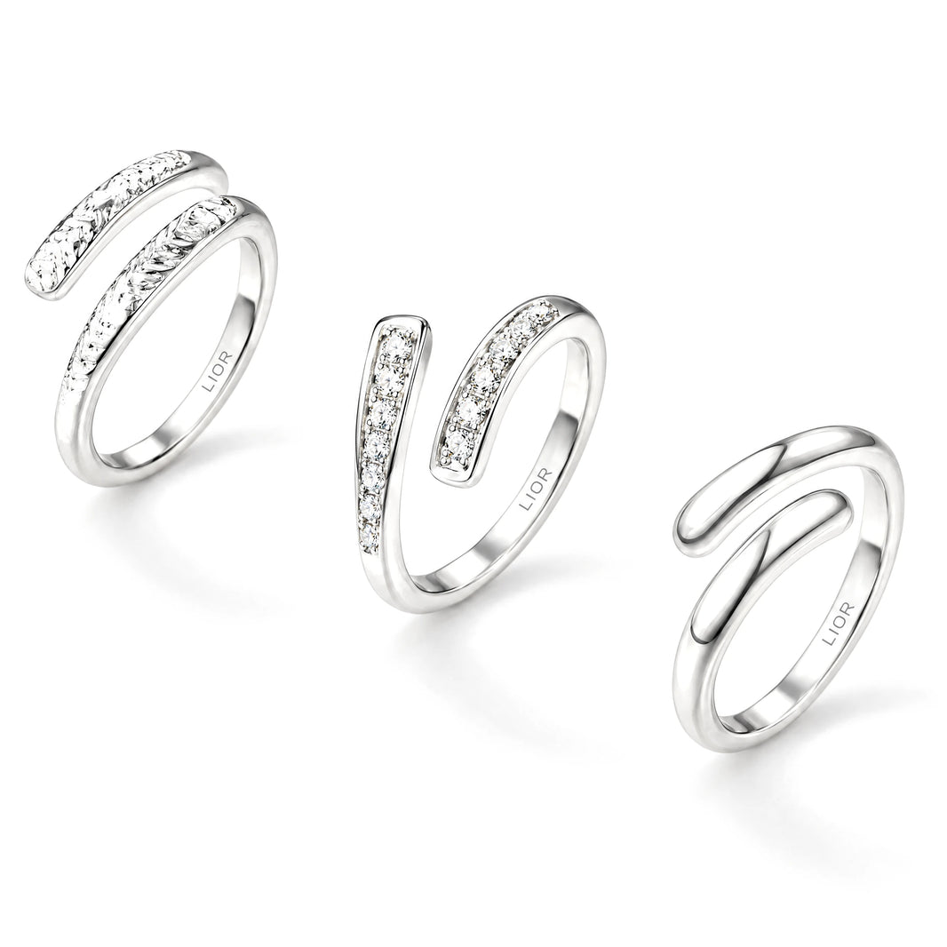 Nile Toe Ring Set Silver